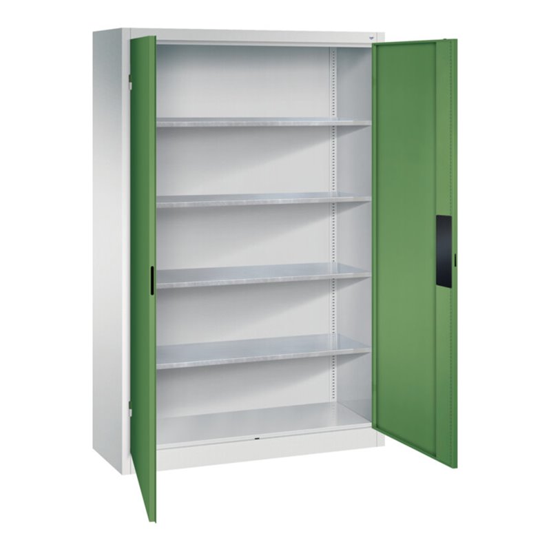 C+P Schwerlastschrank Acurado, 1950x1200x400mm, 7035/6011