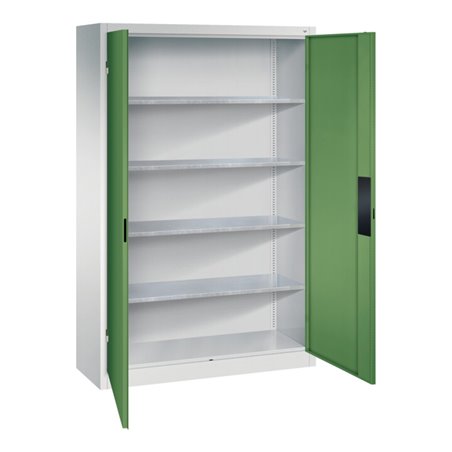 C+P Schwerlastschrank Acurado, 1950x1200x400mm, 7035/6011