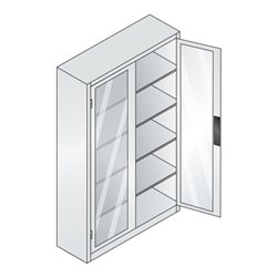 C+P Werkzeugschrank Acurado, 1950x1200x400mm, 7035/5012