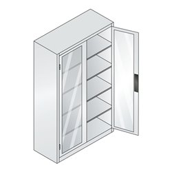 C+P Werkzeugschrank Acurado, 1950x1200x500mm, 7035/3003