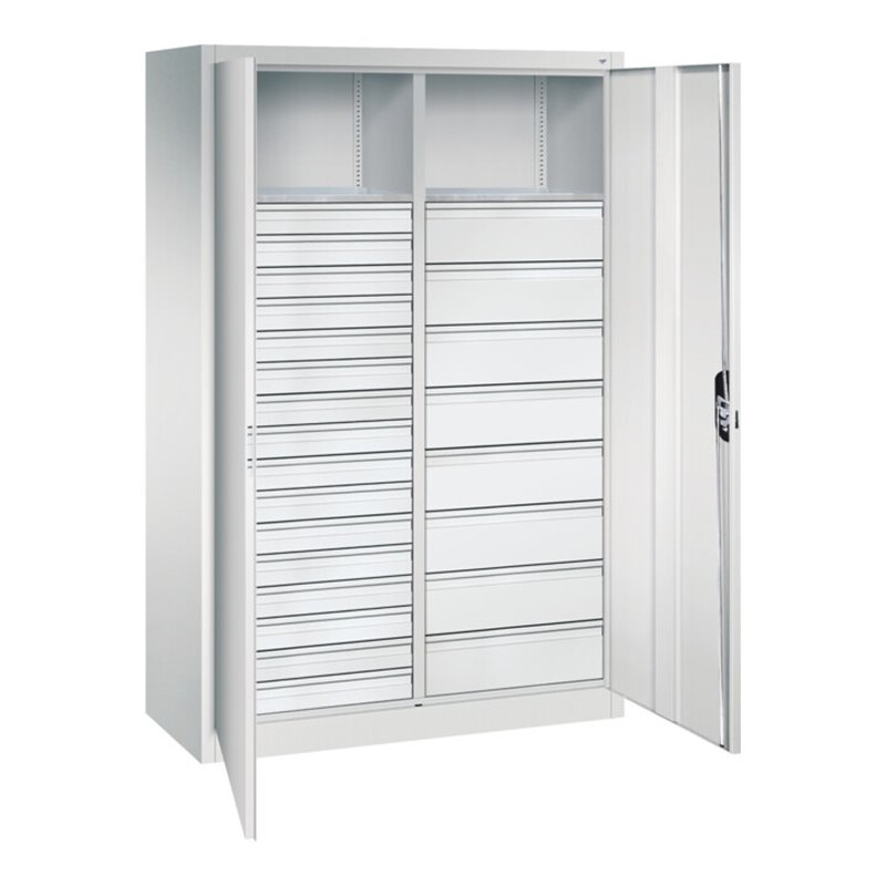 C+P Werkzeugschrank mit Schubladen Acurado, 1950x1200x500mm, 7035/7035