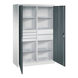 C+P Werkzeugschrank mit Schubladen Acurado, 1950x1200x500mm, 7035/7016