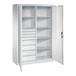C+P Werkzeugschrank mit Schubladen Acurado, 1950x1200x500mm, 7035/7035