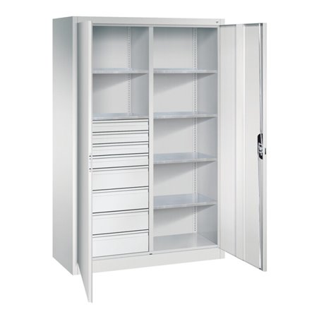 C+P Werkzeugschrank mit Schubladen Acurado, 1950x1200x500mm, 7035/7035