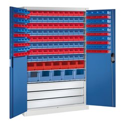 C+P Magazinschrank Acurado, 1950x1200x500mm, 7035/5010