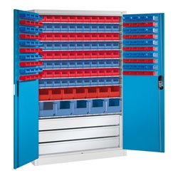 C+P Magazinschrank Acurado, 1950x1200x500mm, 7035/5012