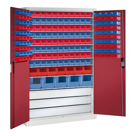 C+P Magazinschrank Acurado, 1950x1200x500mm, 7035/3003