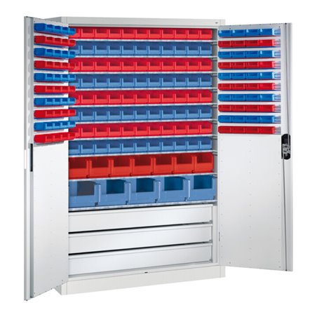 C+P Magazinschrank Acurado, 1950x1200x500mm, 7035/7035