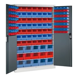 C+P Magazinschrank Acurado, 1950x1200x500mm, 7035/7016