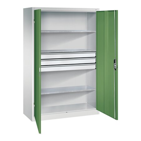 C+P Werkzeugschrank mit Schubladen Acurado, 1950x1200x500mm, 7035/6011