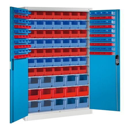 C+P Magazinschrank Acurado, 1950x1200x500mm, 7035/5012