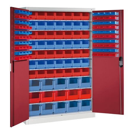 C+P Magazinschrank Acurado, 1950x1200x500mm, 7035/3003