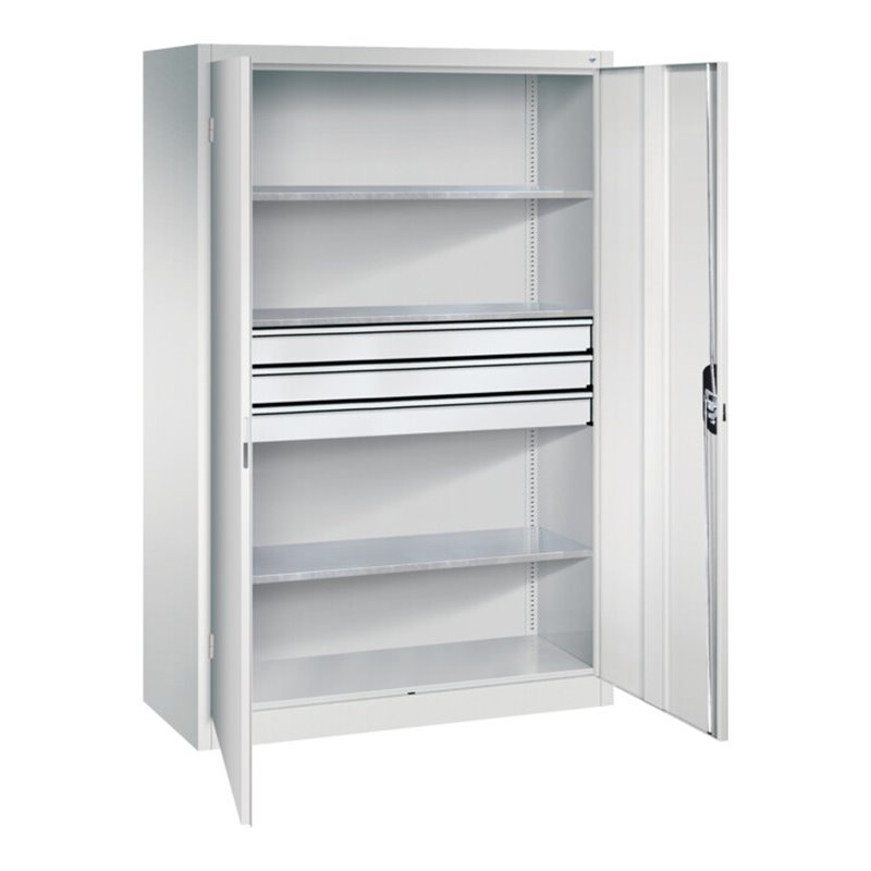C+P Werkzeugschrank mit Schubladen Acurado, 1950x1200x500mm, 7035/7035