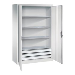 C+P Werkzeugschrank mit Schubladen Acurado, 1950x1200x500mm, 7035/7035