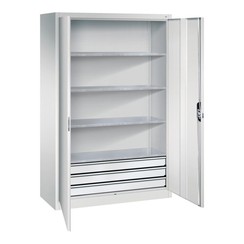 C+P Werkzeugschrank mit Schubladen Acurado, 1950x1200x500mm, 7035/7035