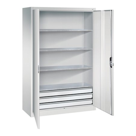 C+P Werkzeugschrank mit Schubladen Acurado, 1950x1200x500mm, 7035/7035