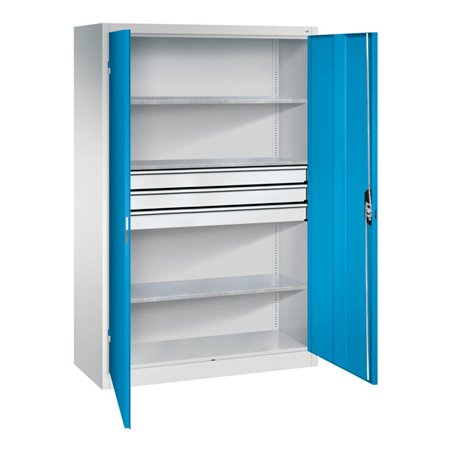 C+P Werkzeugschrank mit Schubladen Acurado, 1950x1200x500mm, 7035/5012