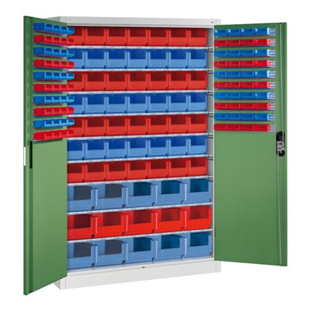 C+P Magazinschrank Acurado, 1950x1200x500mm, 7035/6011