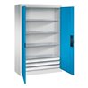 C+P Schwerlastschrank mit Schubladen Acurado, 1950x1200x500mm, 7035/5012
