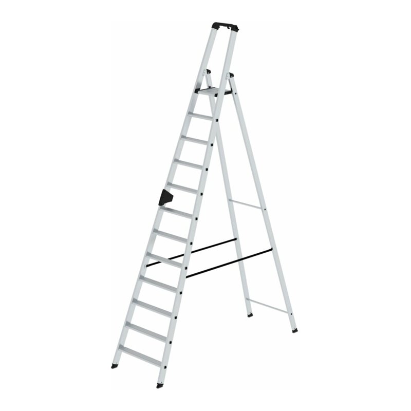 MUNK Aluminium-Stufenstehleiter einseitig begehbar