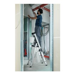 MUNK Aluminium-Stufenstehleiter einseitig begehbar