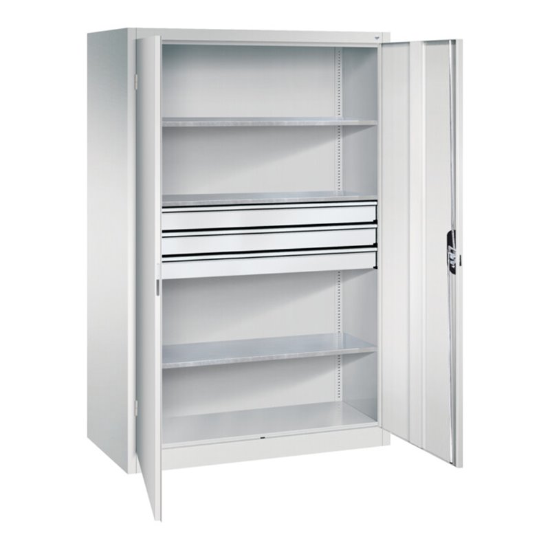 C+P Werkzeugschrank mit Schubladen Acurado, 1950x1200x600mm, 7035/7035