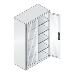 C+P Werkzeugschrank Acurado, 1950x1200x600mm, 7035/5010