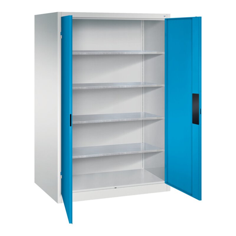 C+P Schwerlastschrank Acurado, 1950x1200x800mm, 7035/5012