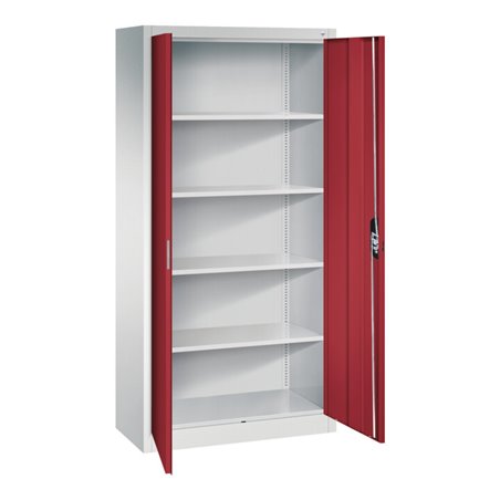 C+P Büroschrank Acurado, 1950x930x400mm, 7035/3003
