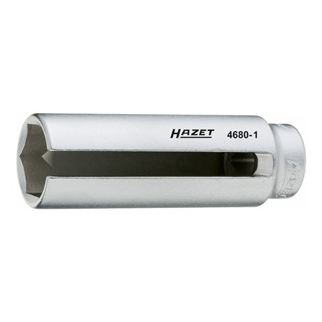Hazet Lambda-Sonden-Einsatz 4680-1 Vierkant hohl 12,5 mm (1/2 Zoll) Außen-Sechskant Profil 22