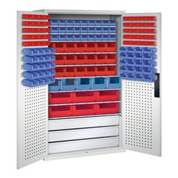 C+P Magazinschrank Serie 13, 1950x1100x535mm, 7035/7035