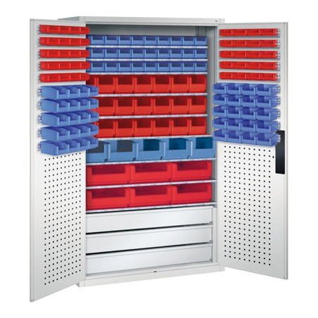 C+P Magazinschrank Serie 13, 1950x1100x535mm, 7035/7035