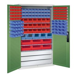 C+P Magazinschrank Serie 13, 1950x1100x535mm, 7035/6011