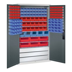 C+P Magazinschrank Serie 13, 1950x1100x535mm, 7035/7016