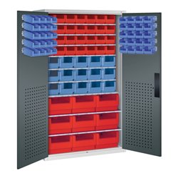 C+P Magazinschrank Serie 13, 1950x1100x535mm, 7035/7016