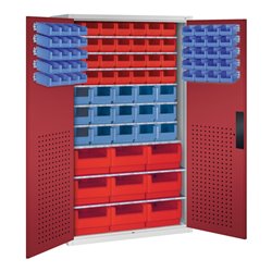 C+P Magazinschrank Serie 13, 1950x1100x535mm, 7035/3003