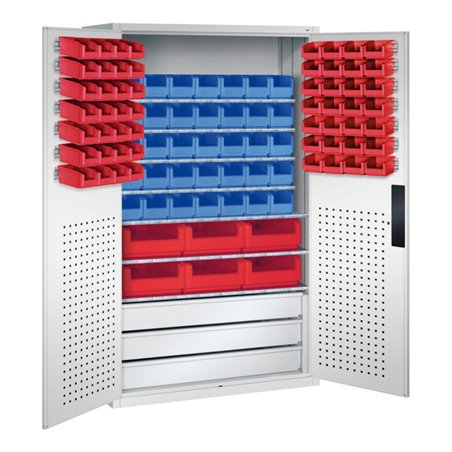 C+P Magazinschrank Serie 13, 1950x1100x535mm, 7035/7035