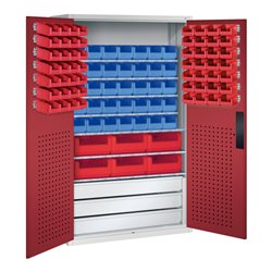 C+P Magazinschrank Serie 13, 1950x1100x535mm, 7035/3003