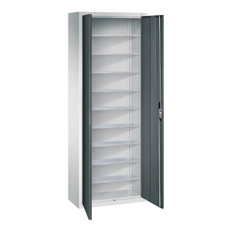 C+P Magazinschrank Serie 13, 1980x700x300mm, 7035/7016