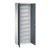 C+P Magazinschrank Serie 13, 1980x700x300mm, 7035/7016