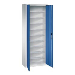 C+P Magazinschrank Serie 13, 1980x700x300mm, 7035/5010