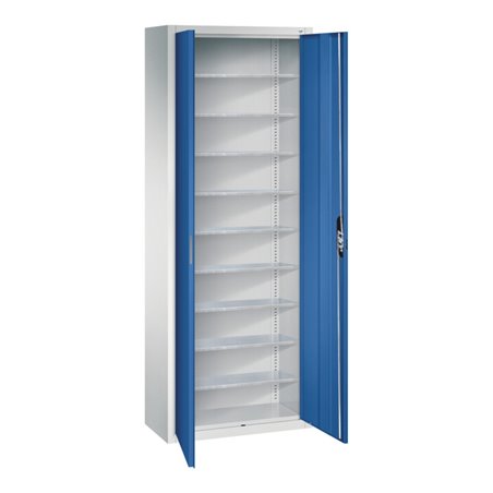 C+P Magazinschrank Serie 13, 1980x700x300mm, 7035/5010