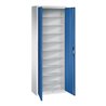 C+P Magazinschrank Serie 13, 1980x700x300mm, 7035/5010
