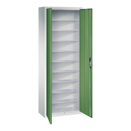 C+P Magazinschrank Serie 13, 1980x700x300mm, 7035/6011