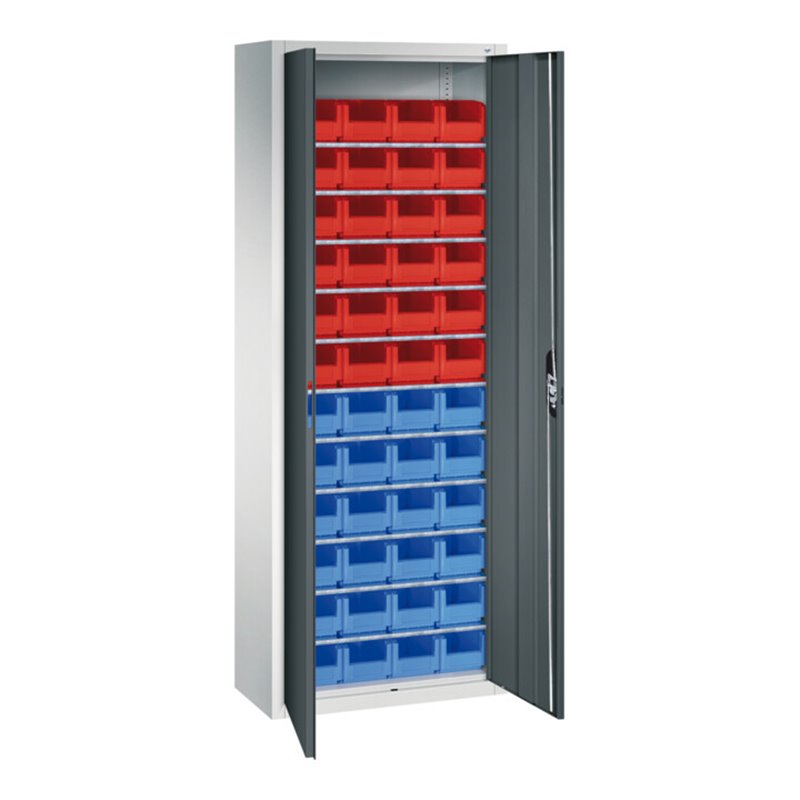 C+P Magazinschrank Serie 13, 1980x700x300mm, 7035/7016