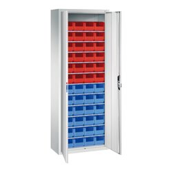 C+P Magazinschrank Serie 13, 1980x700x300mm, 7035/7035