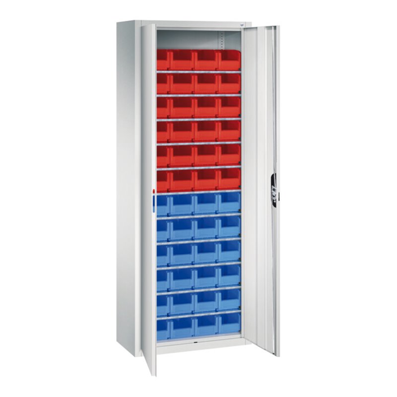 C+P Magazinschrank Serie 13, 1980x700x300mm, 7035/7035