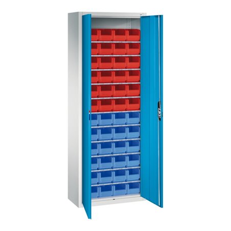 C+P Magazinschrank Serie 13, 1980x700x300mm, 7035/5012