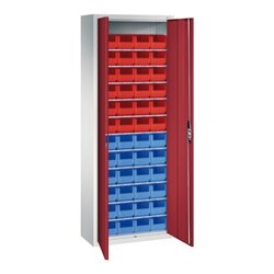 C+P Magazinschrank Serie 13, 1980x700x300mm, 7035/3003