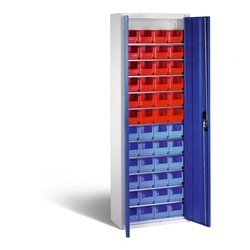 C+P Magazinschrank Serie 13, 1980x700x300mm, 7035/5010